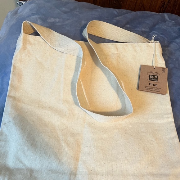 Eco Bag Knitting Is My Cardio Tote, new with tag, recycled cotton canvas - Picture 3 of 9